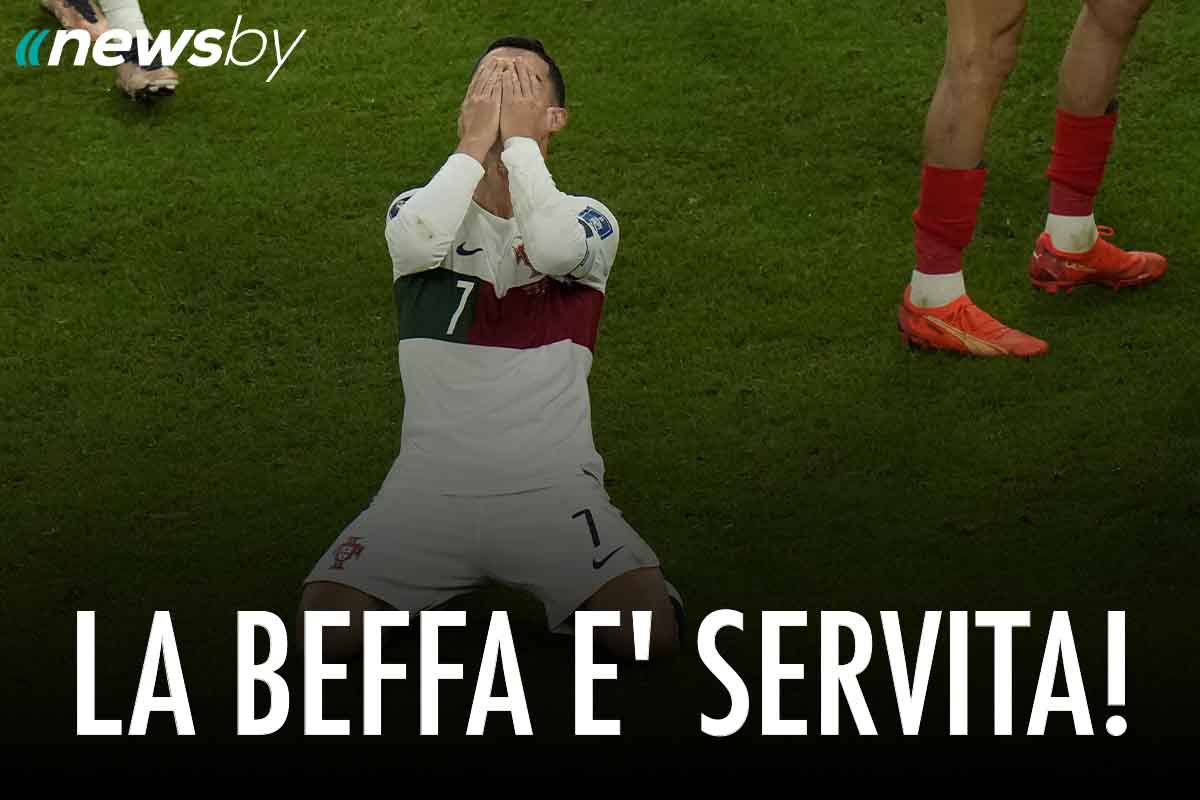 Cristiano Ronaldo si dispera