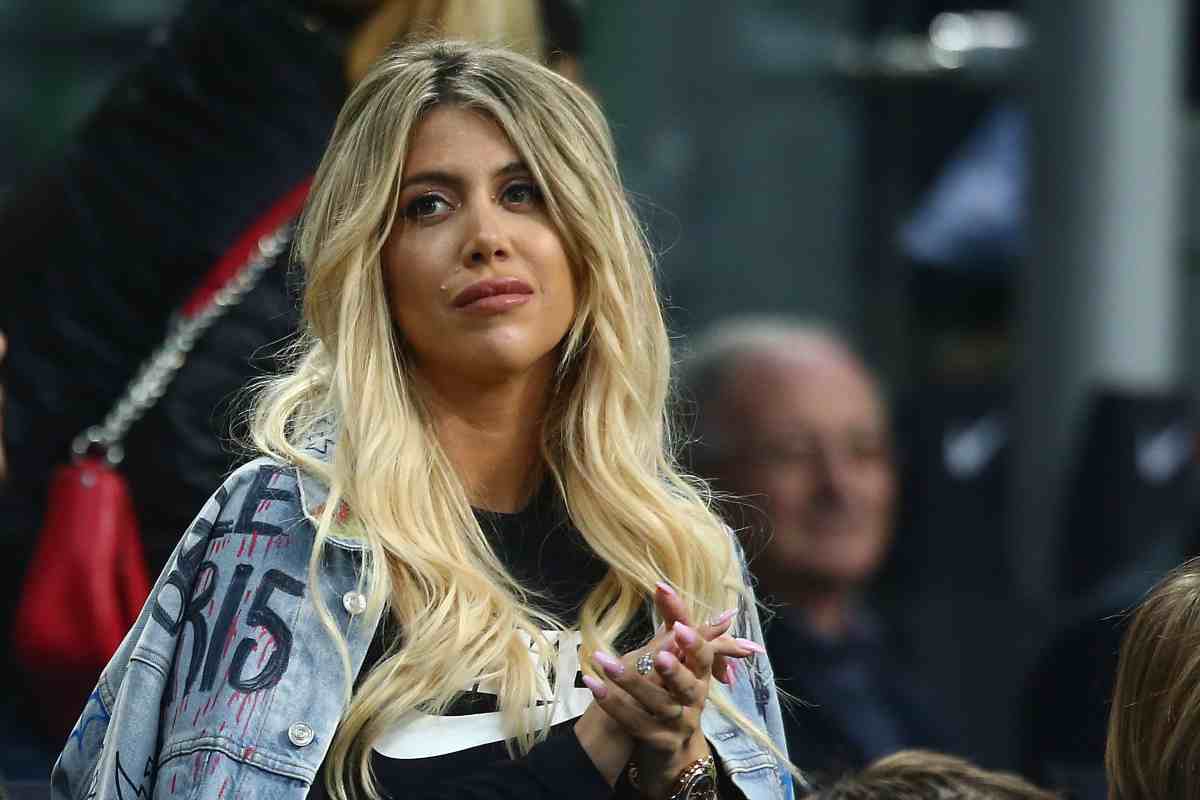 Wanda Nara en el estadio