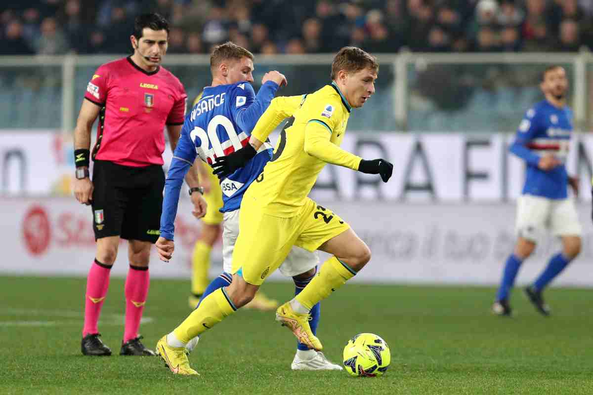 Barella in campo Juventus