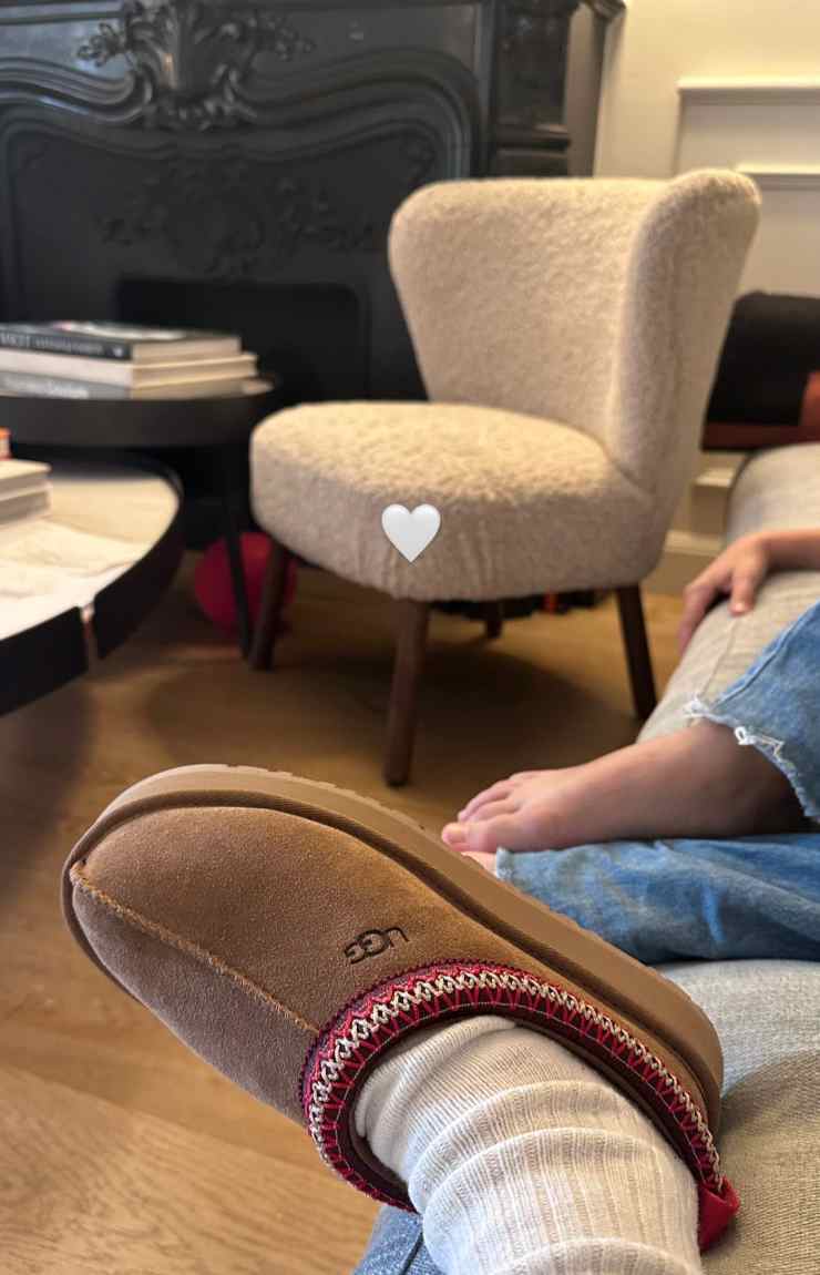 Il dettaglio nella foto condivisa da Belen Rodriguez