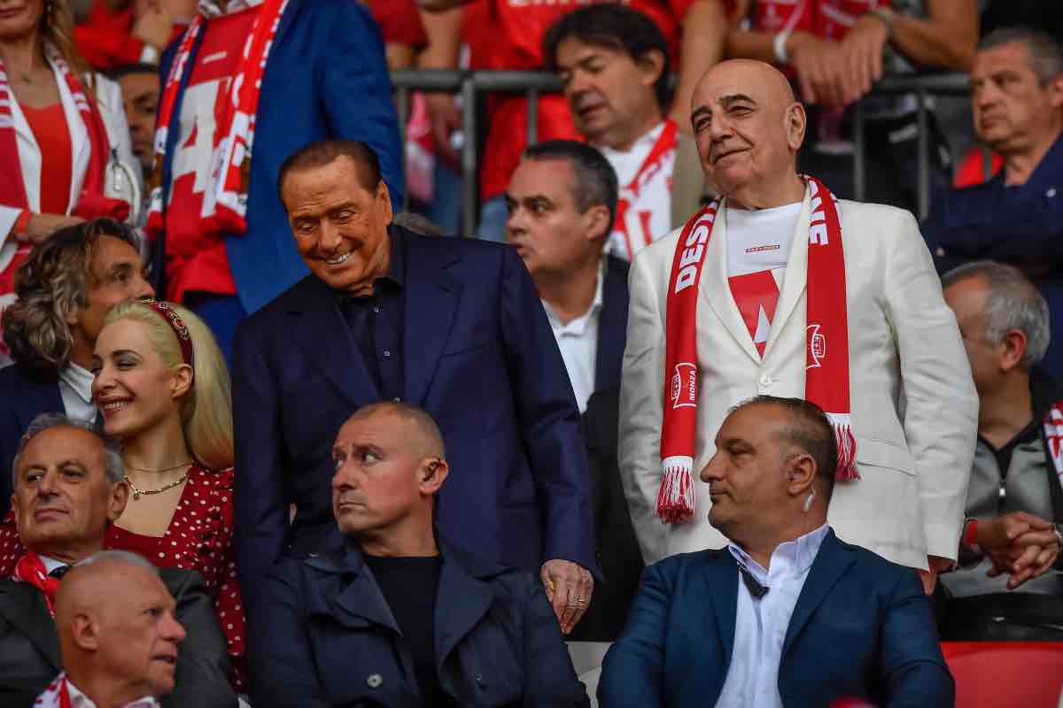 Berlusconi e Galliani sugli spalti del Monza