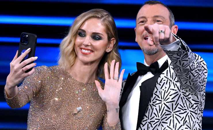 chiara ferragni amadeus sanremo instagram