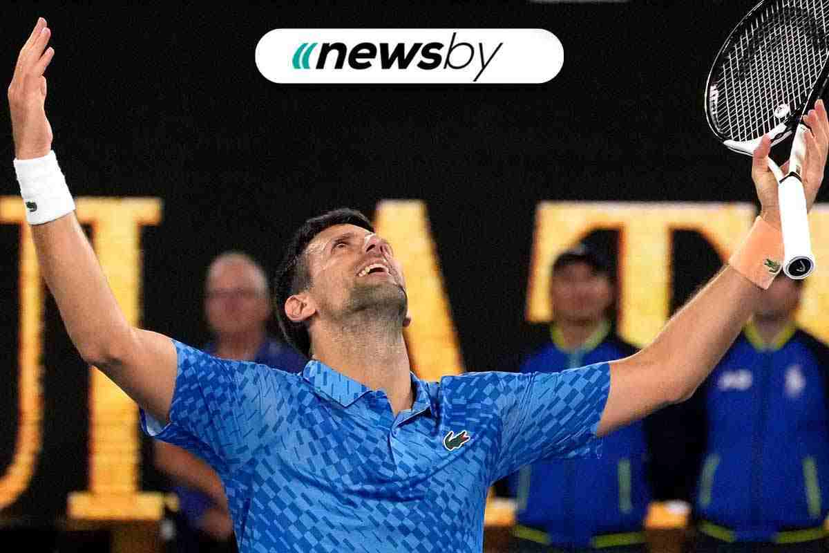 Novak Djokovic esulta