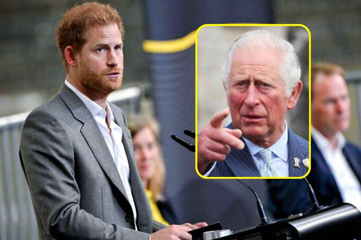 Harry e Re Carlo prima dell'incoronazione