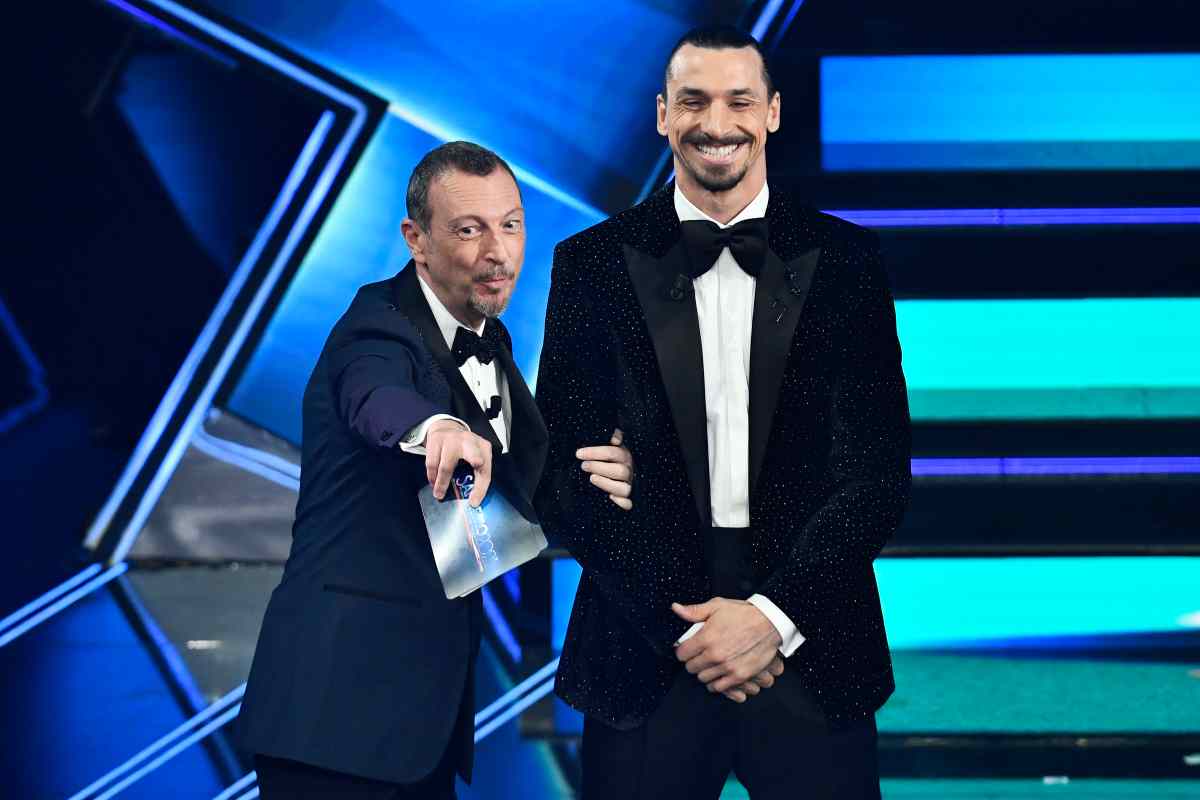 Ibrahimovic con Amadeus 