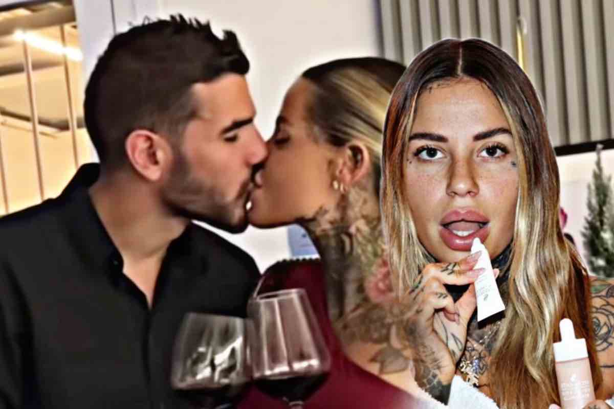 Theo Hernandez e Zoe Cristofoli