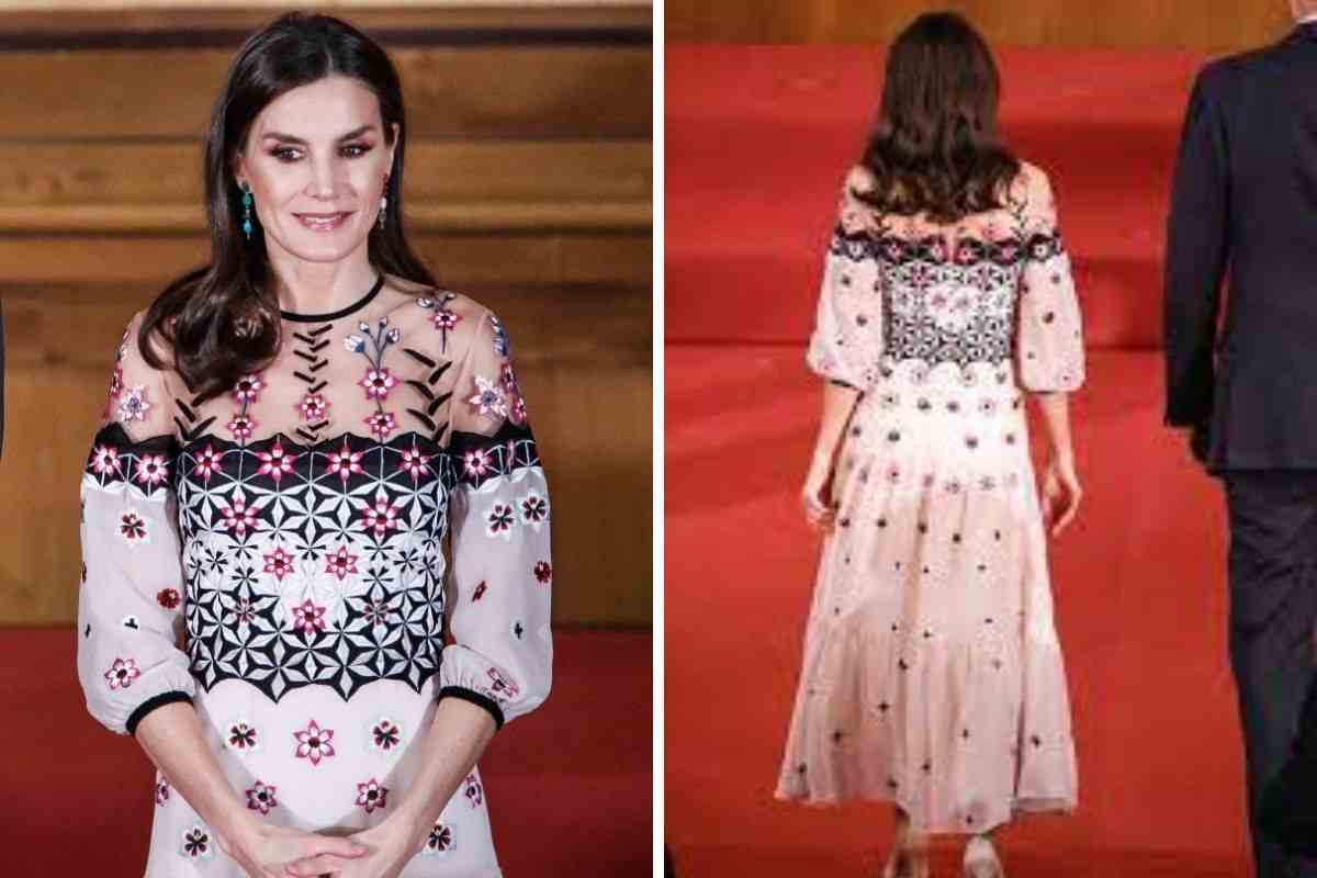 Letizia of Spain transparent outfit