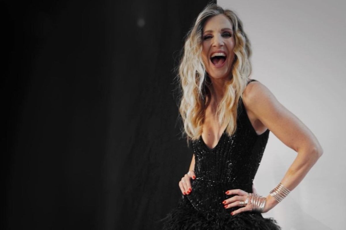 La showgirl Lorella Cuccarini