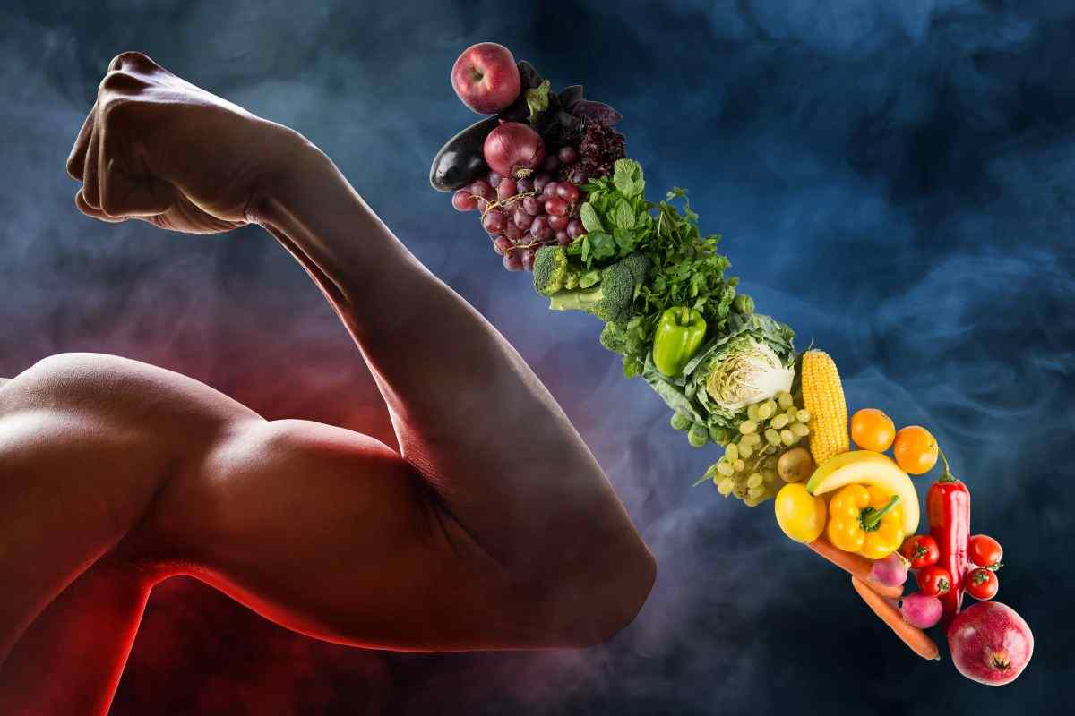 Massa muscolare con dieta vegetariana