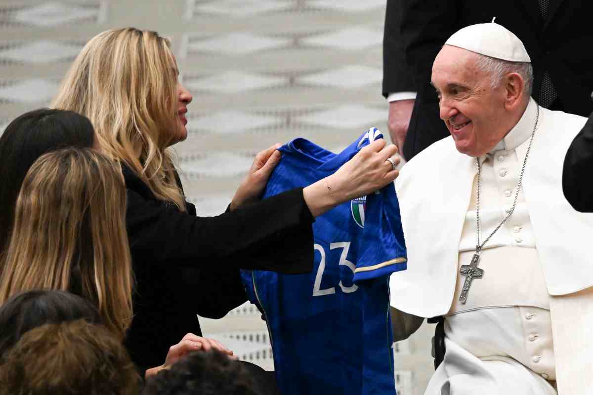Moglie Gianluca Vialli e papa Francesco