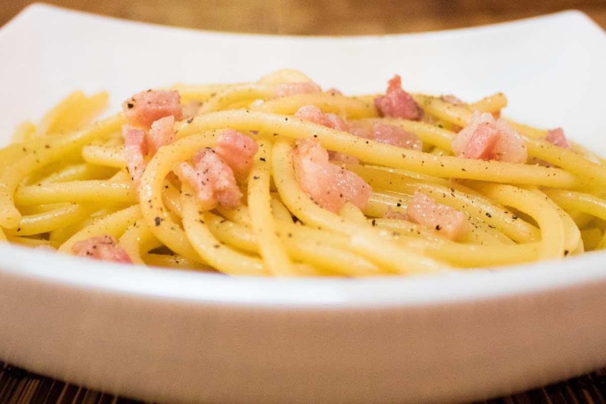 Pasta gricia carciofi