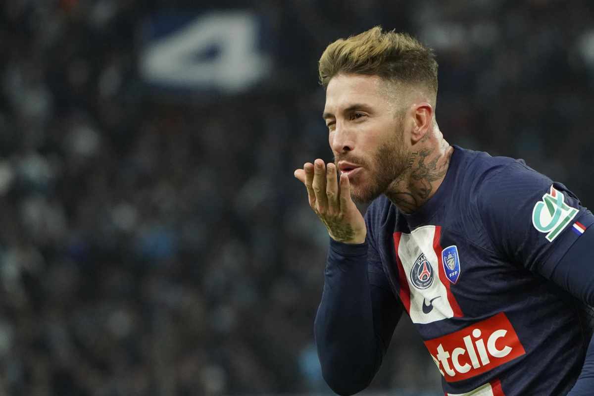 Sergio Ramos esulta