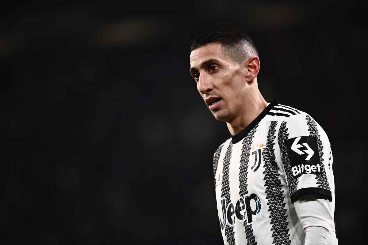 Di Maria in campo con la Juventus