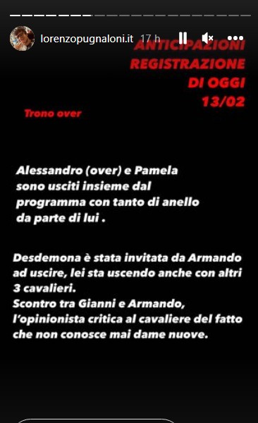 Alessandro trono over newsby