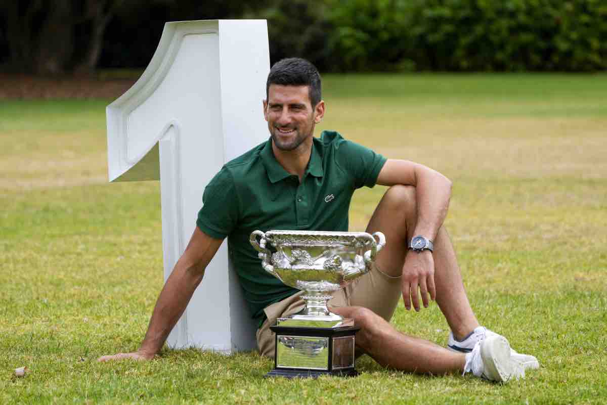 Novak Djokovic sorridente