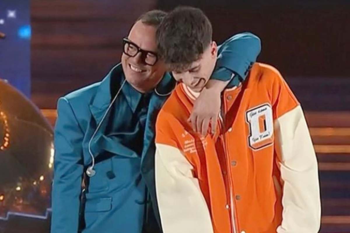 Gigi D'Alessio col figlio Lda