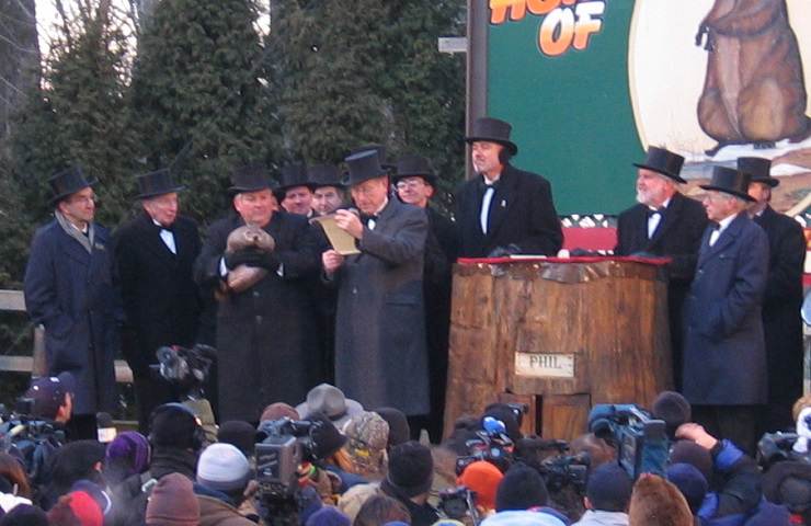 Il giorno della marmotta a Punxsutawney, Pennsylvania