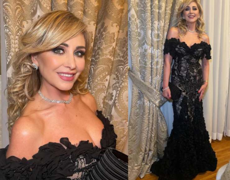Vestito indossato dalla madre di Chiara Ferragnia Sanremo