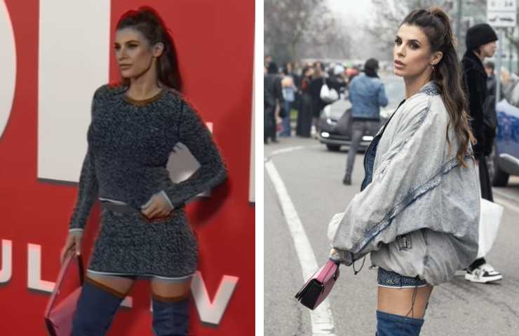 la mini gonna di elisabetta canalis