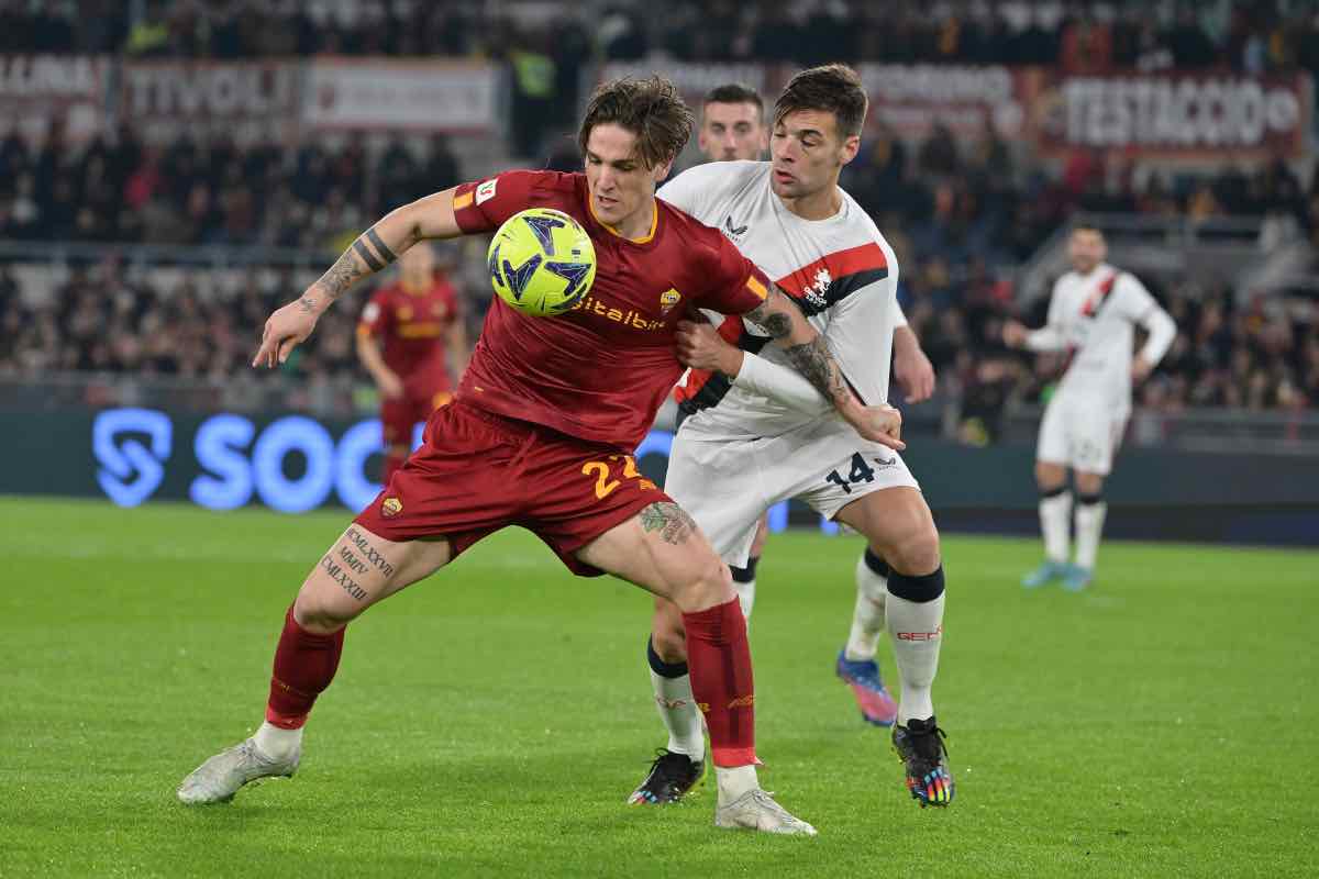 Niccolò Zaniolo in campo