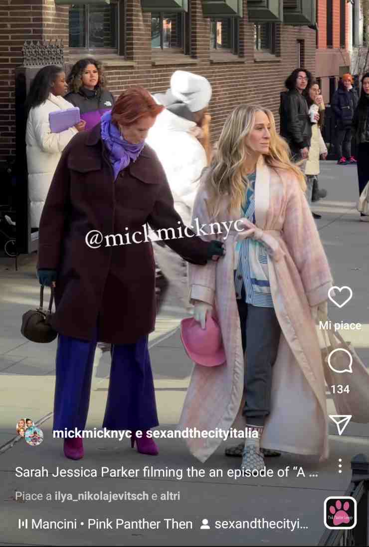 sarah jessica parker disordinata sul set