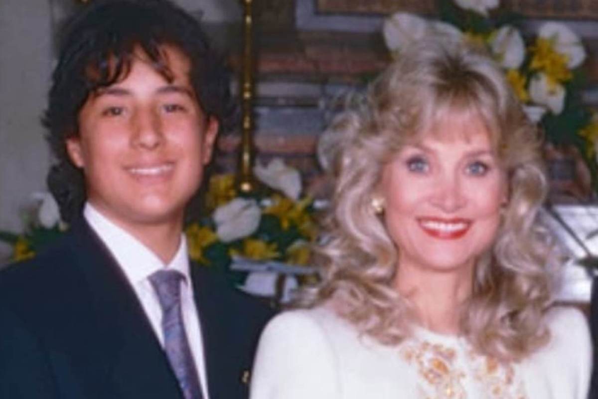 Barbara Bouchet e il figlio Alessandro Borghese