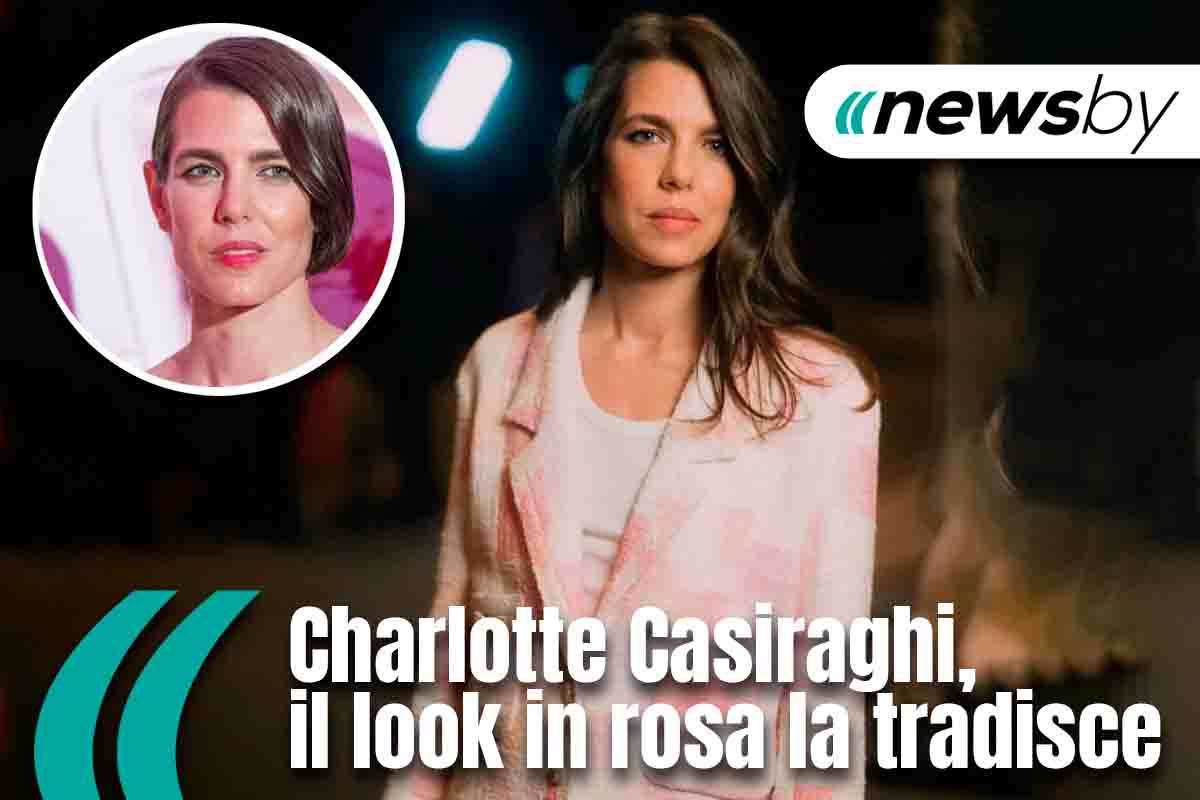 Charlotte Casiraghi: il look rosa la tradisce, il motivo