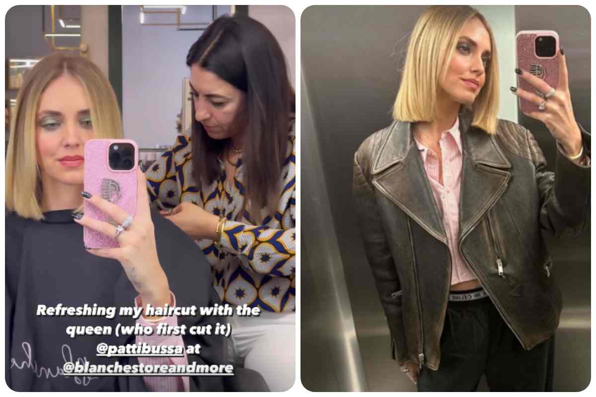 Chiara Ferragni dal parrucchiere