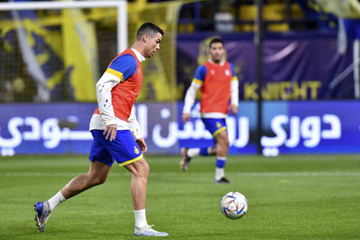 Cristiano Ronaldo in campo Al Nassr