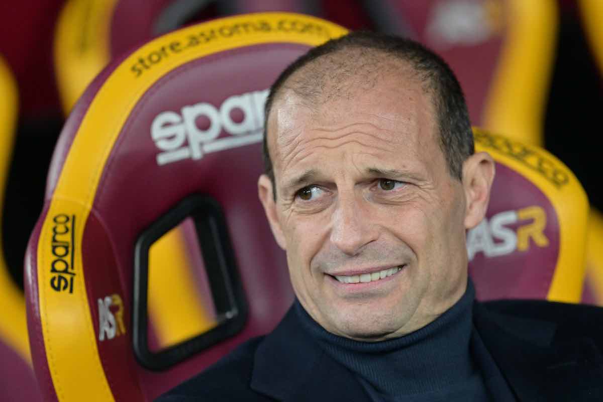 Allegri serio in panchina
