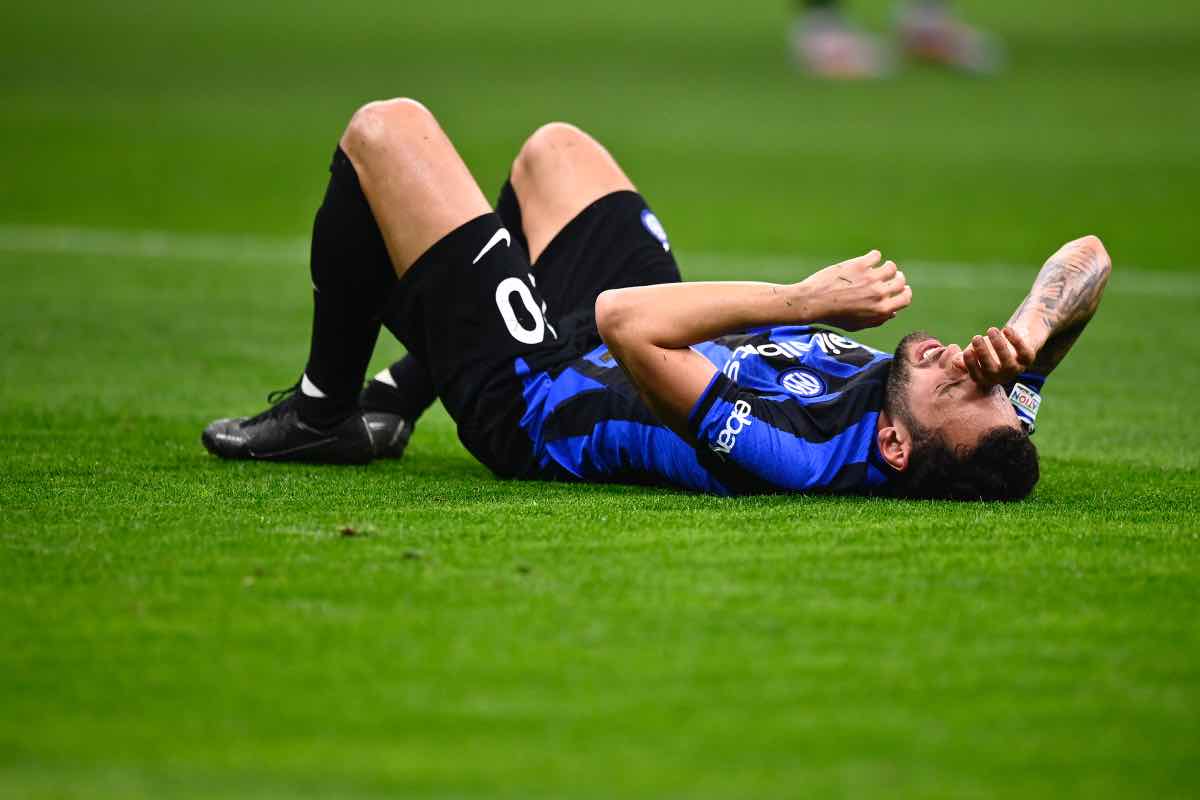 Infortunio Calhanoglu Inter