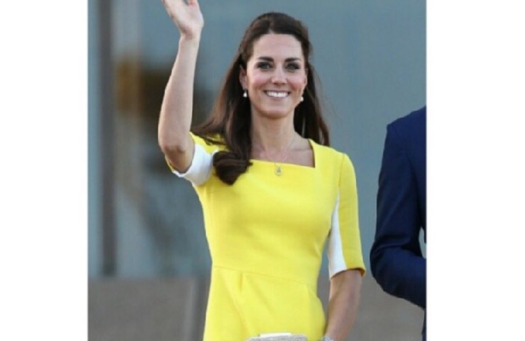 Kate Middleton, il vestito giallo