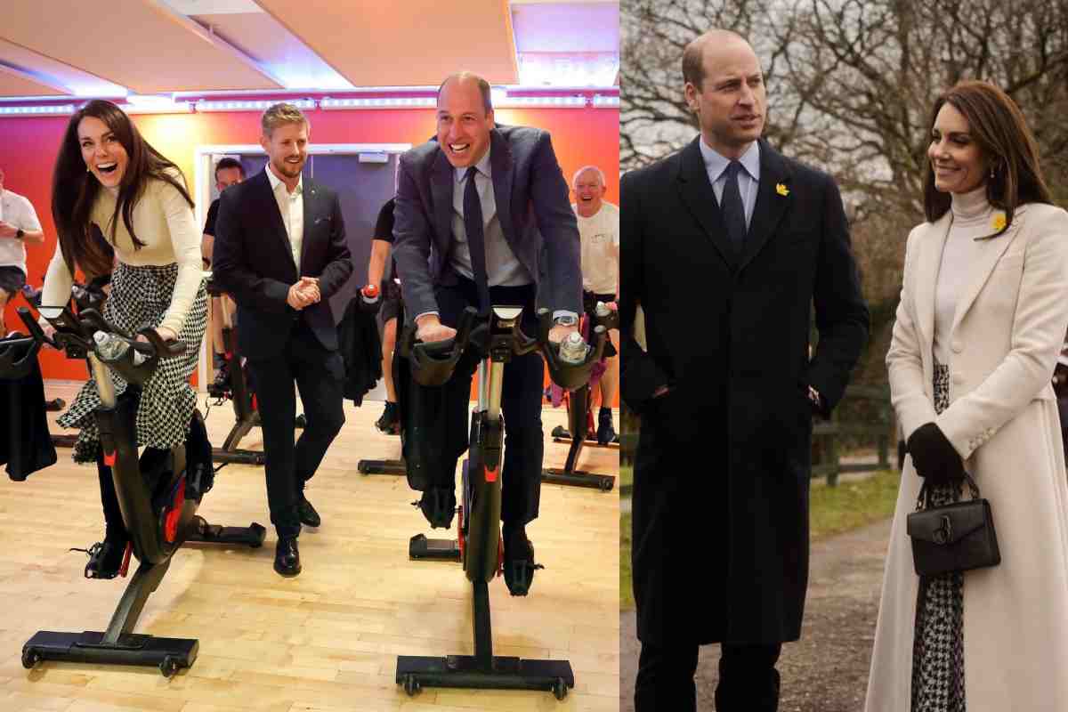 Kate e William si sfidano ad una gara di spinning