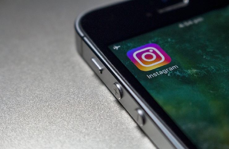 L'icona di Instagram su uno smartphone