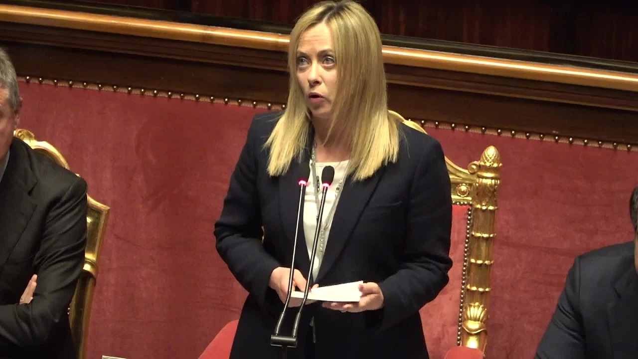 Meloni in Senato