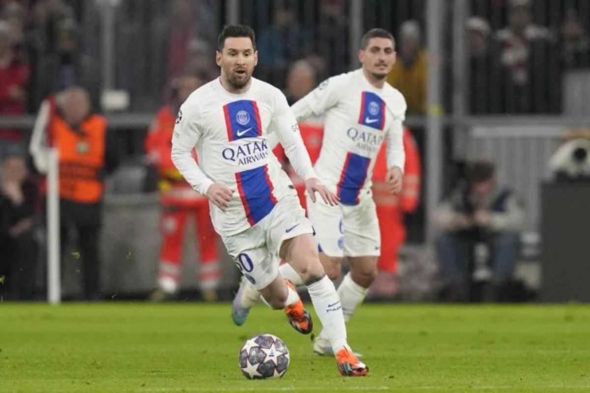 Messi in campo