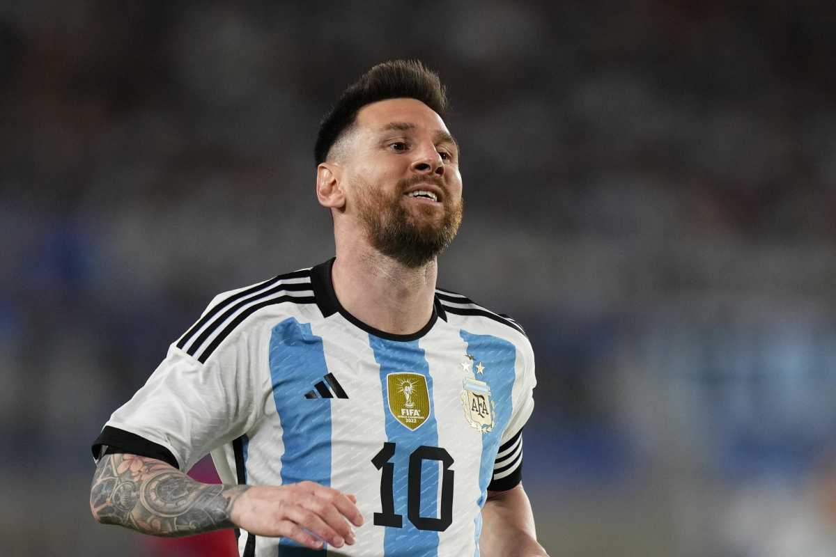 Messi sorride con l’Argentina 