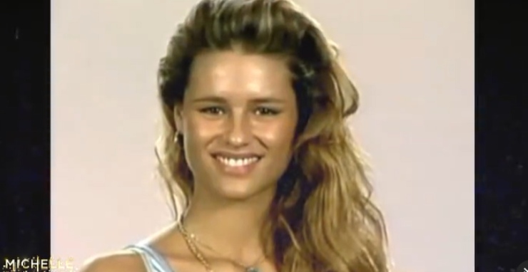 michelle hunziker giovane