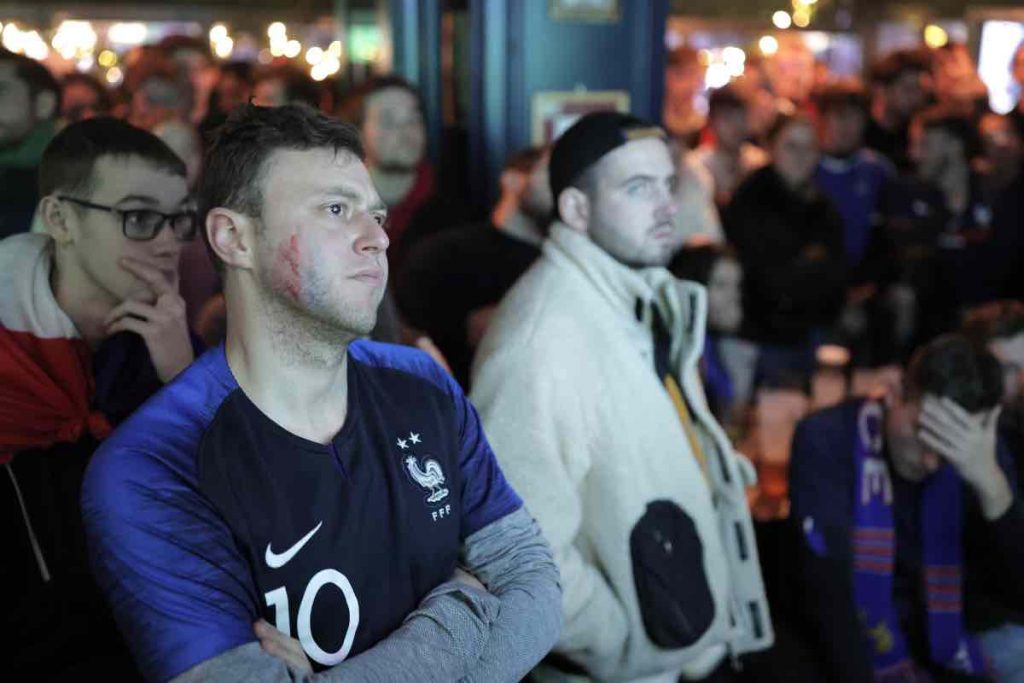 Tifosi Francia delusi in finale Qatar 2022