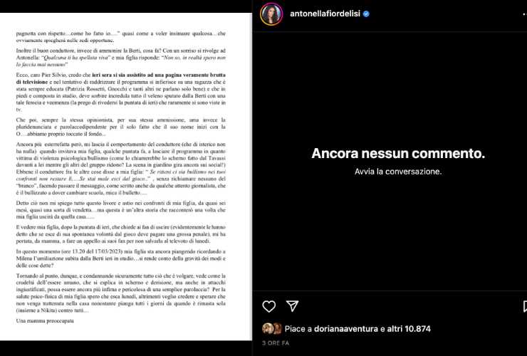 Lettera mamma di Antonella Fiordelisi