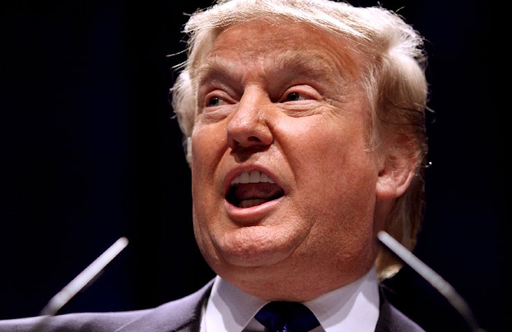 Primo piano di Donald Trump
