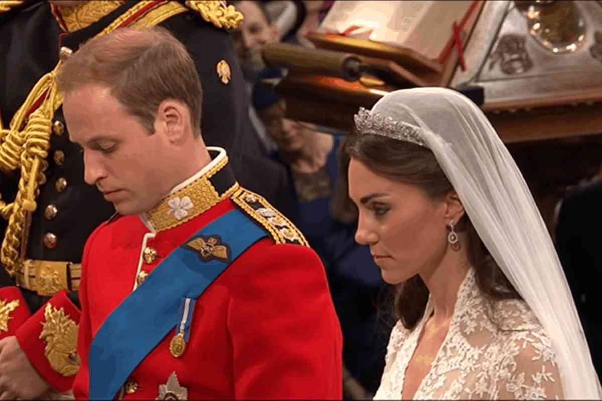 Principe William e Kate Middleton al loro matrimonio
