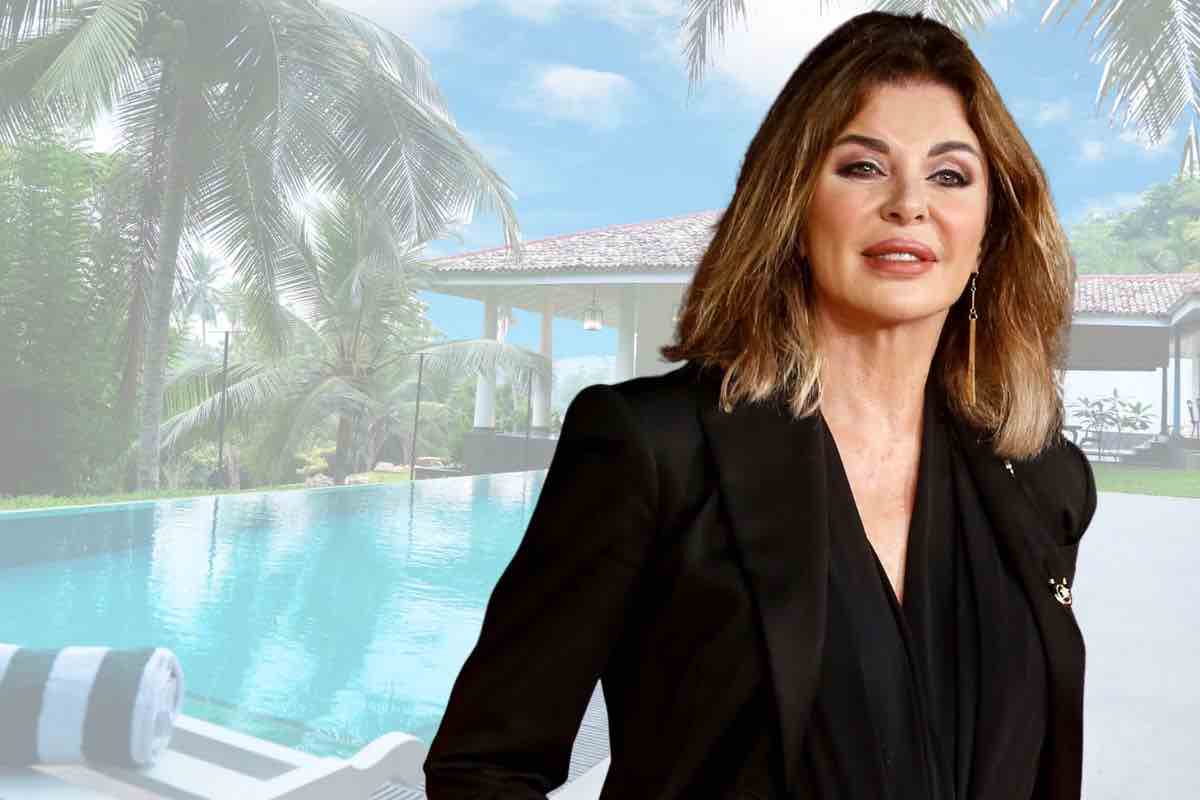 alba parietti com'è la piscina
