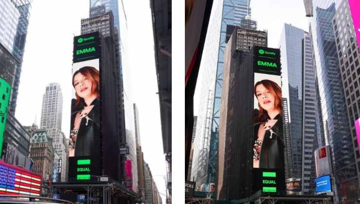 a new york compare gigantografia di emma marrone