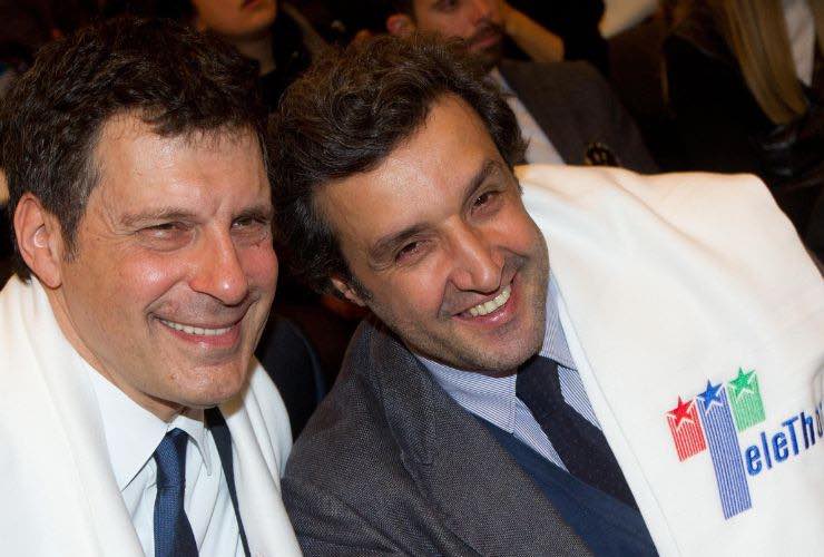 flavio insinna con fabrizio frizzi