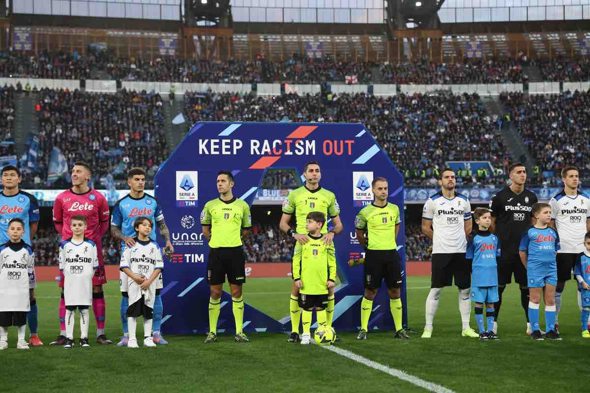 Napoli-Atalanta in campo