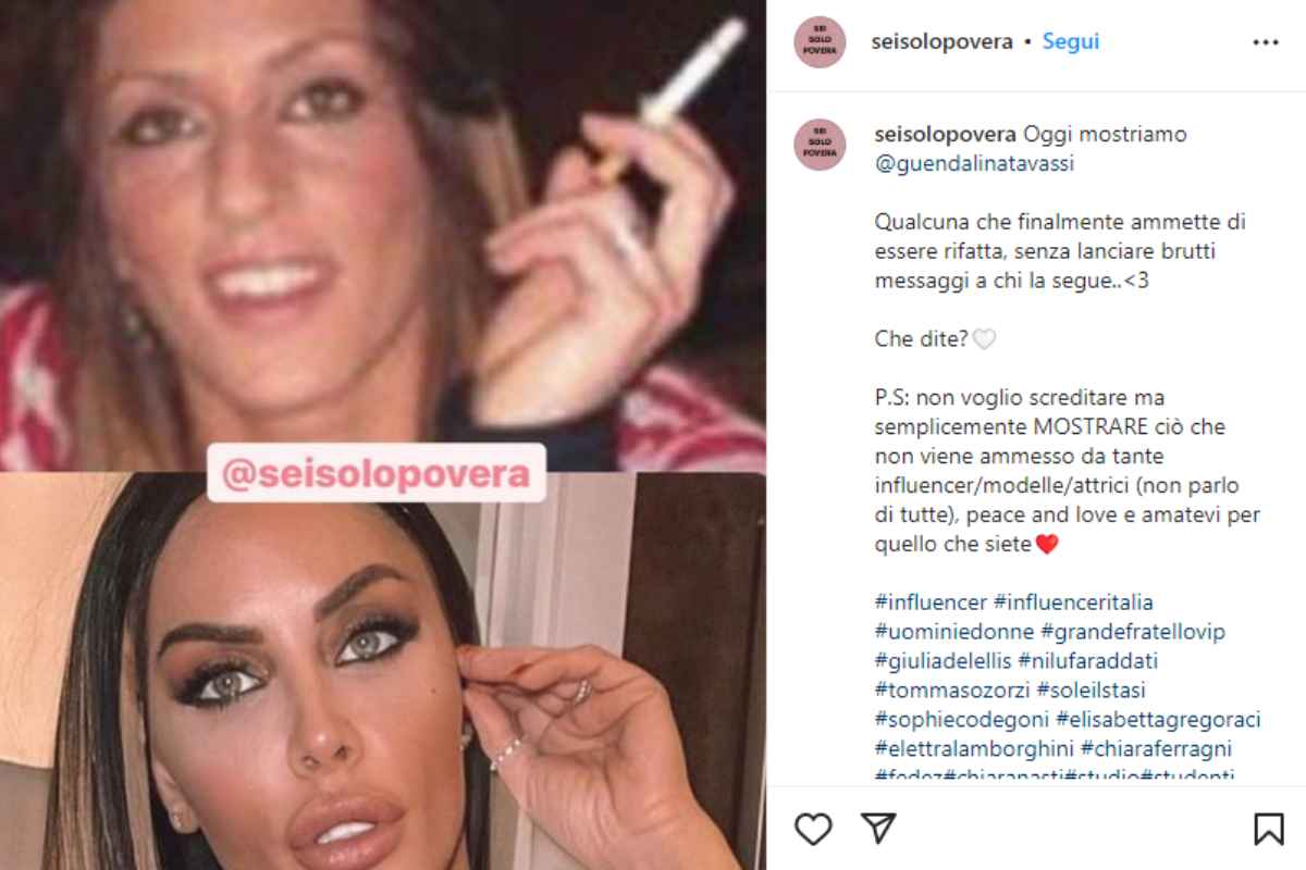 guendalina tavassi da giovane, la foto