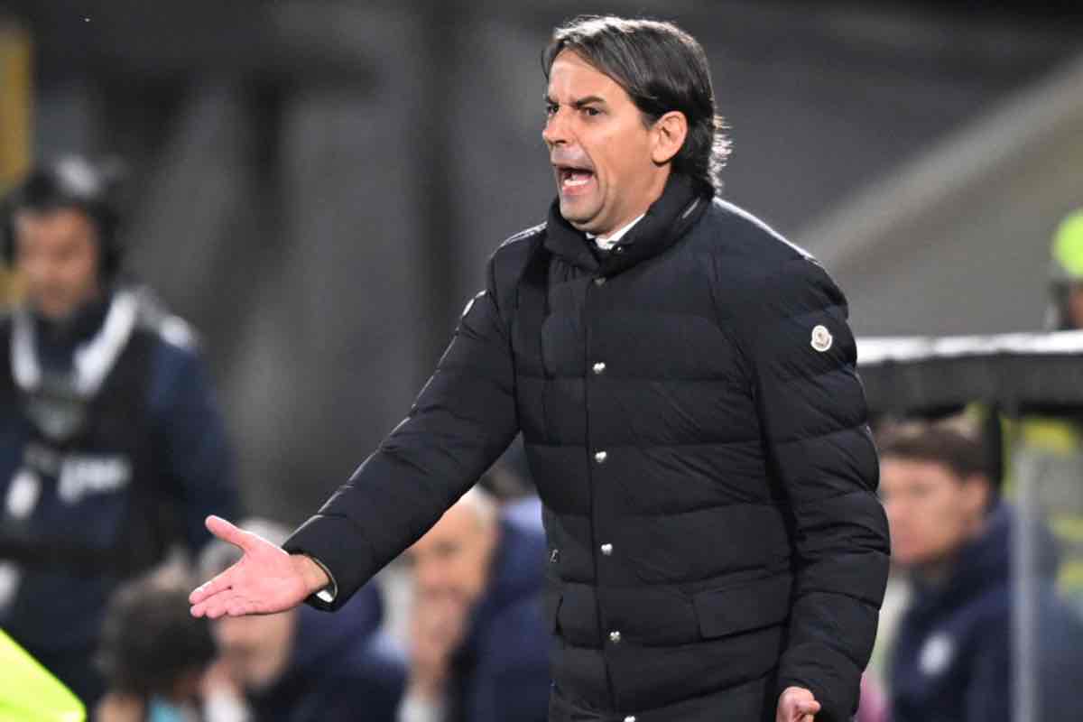 Simone Inzaghi a bordocampo