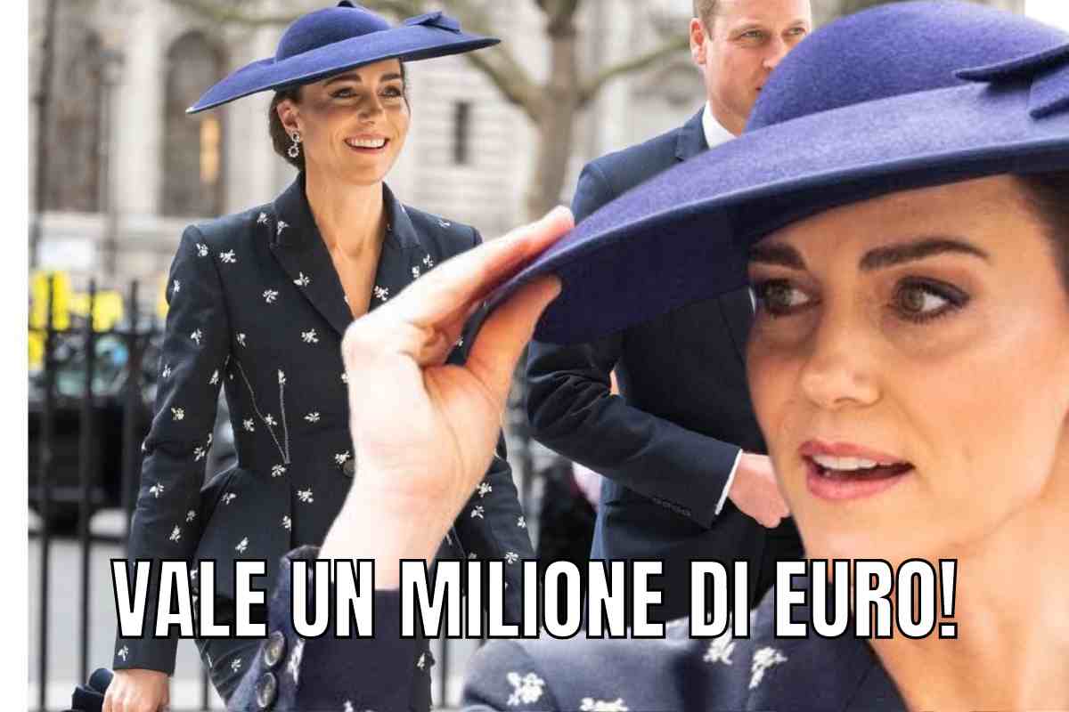 Kate Middleton outfit spilla milionaria Commonwealth day