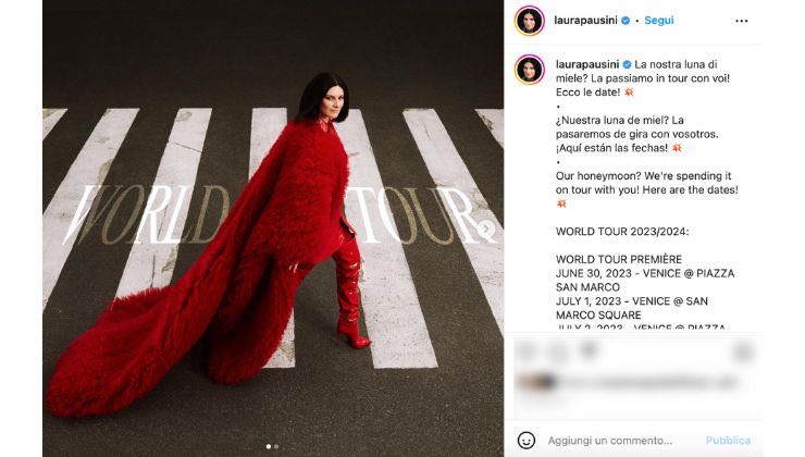laura pausini viaggio di nozze